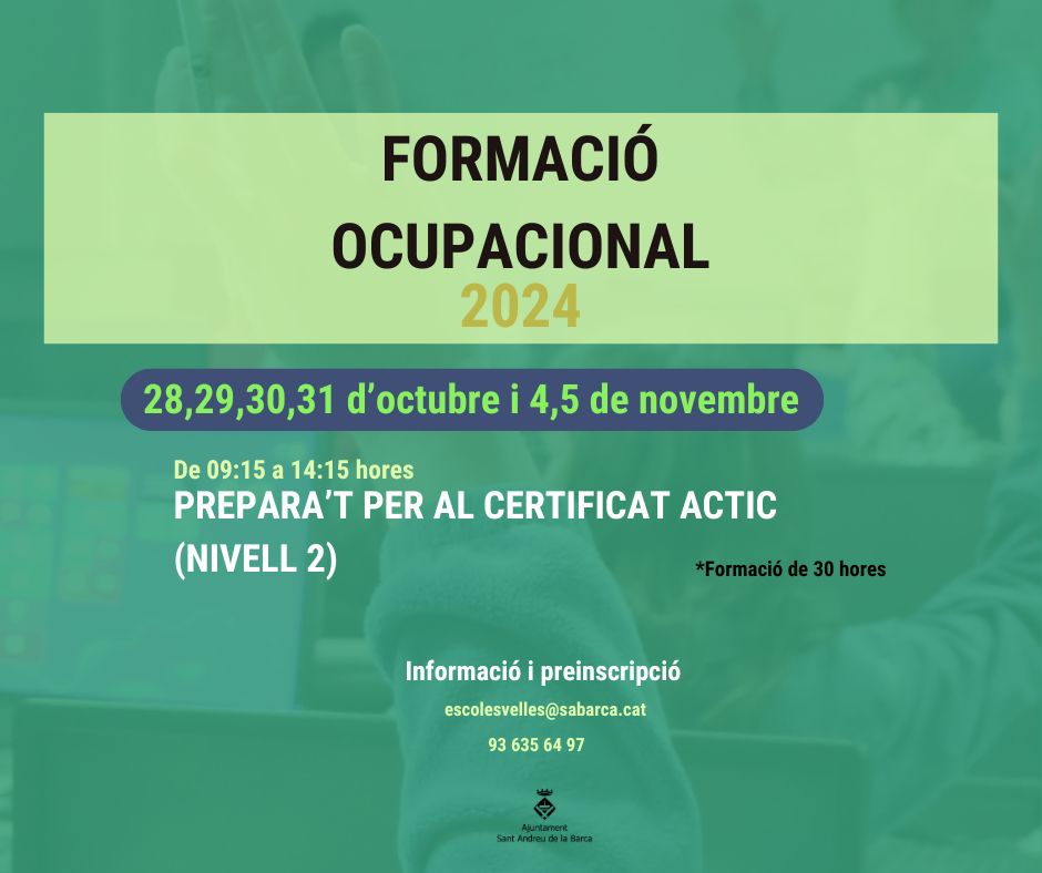 Prepara't per al certificat actic (nivell 2)